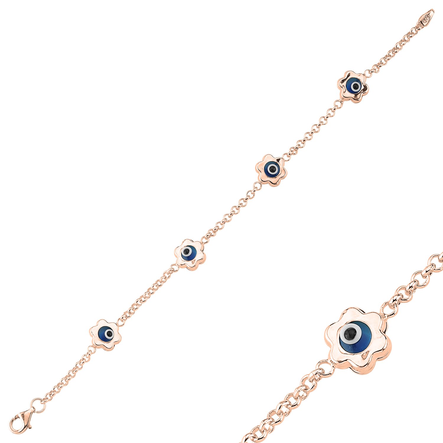 Evil%20Eye%20Daisy%20Bracelet-Rose%20kaplama