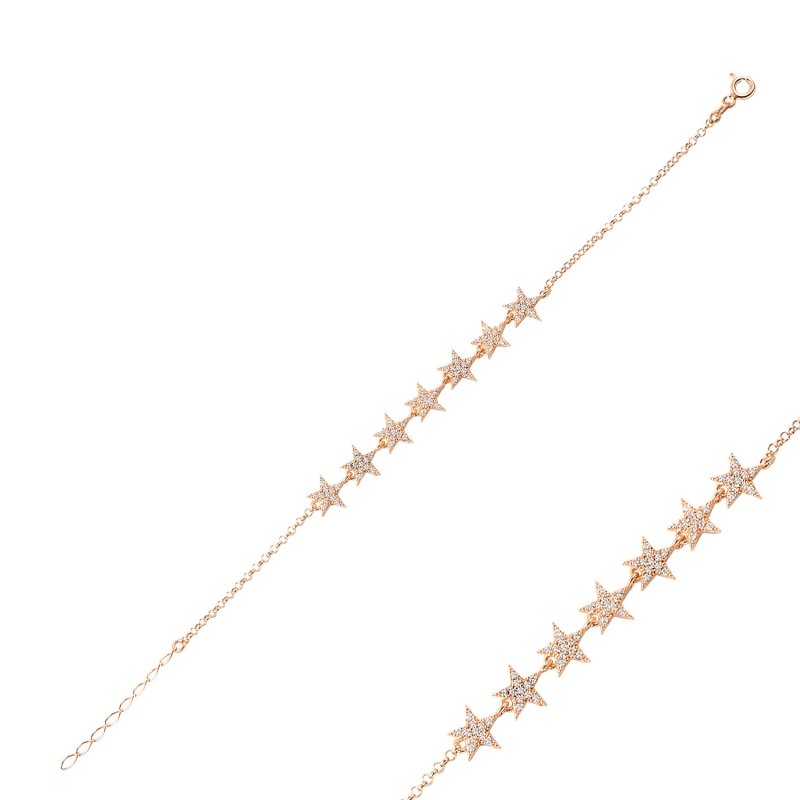 CZ%20Star%20Bracelet-Rose%20Gold%20Plated