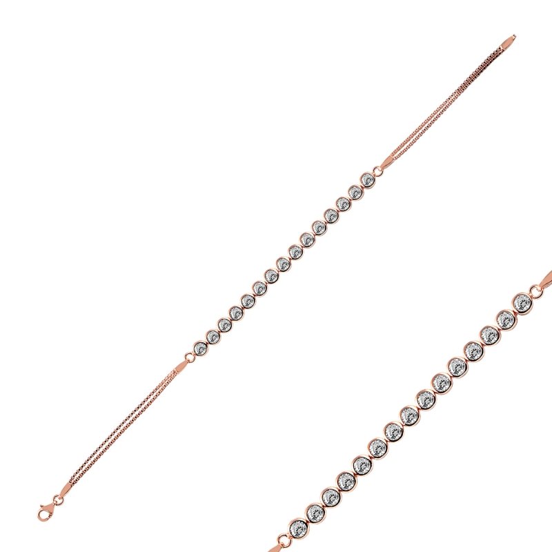 4mm%20CZ%20Tennis%20Bracelet-Rose%20Gold%20Plated