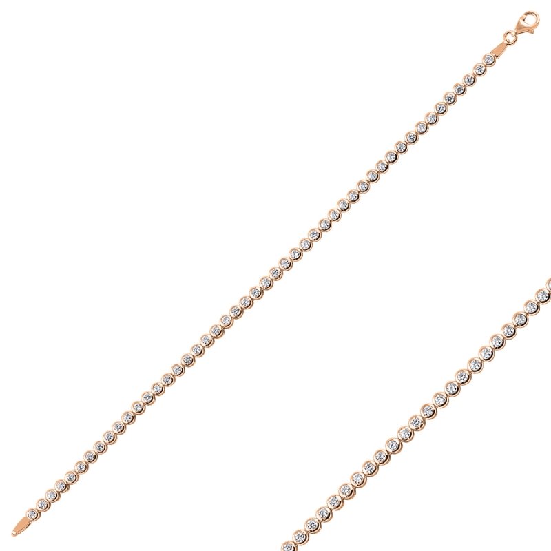 2mm%20CZ%20Tennis%20Bracelet-Rose%20Gold%20Plated