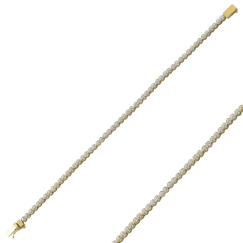 2.5mm%20CZ%20Tennis%20Bracelet-Gold%20Plated