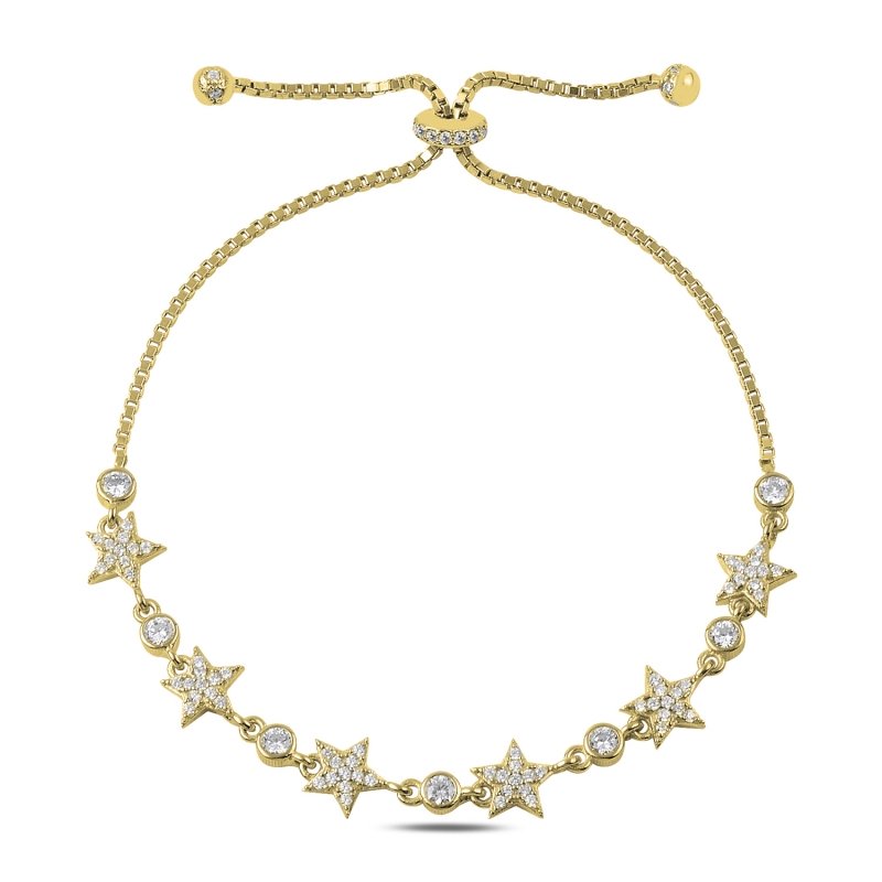 CZ%20Stars%20Adjustable%20Sliding%20Bracelet-Gold%20Plated