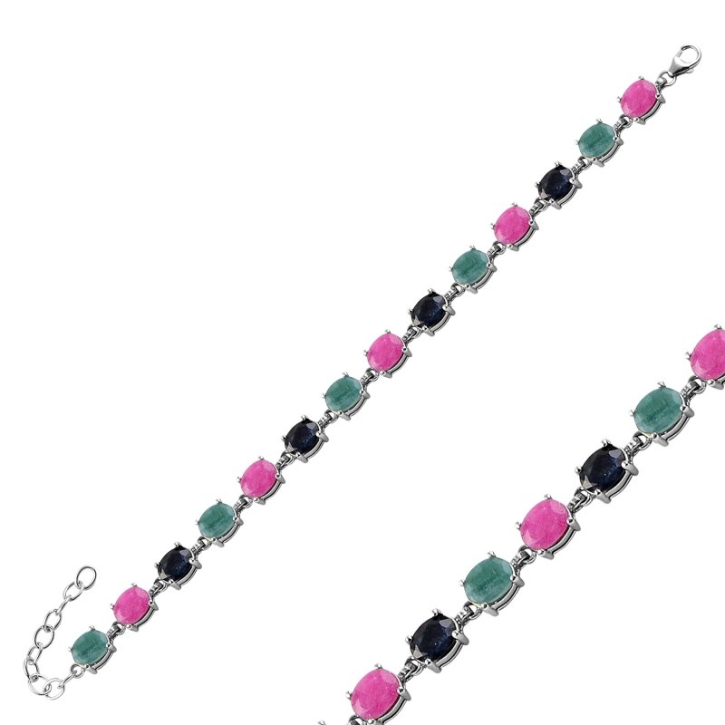 Ruby,%20Emerald%20&%20Sapphire%20Tennis%20Bracelet