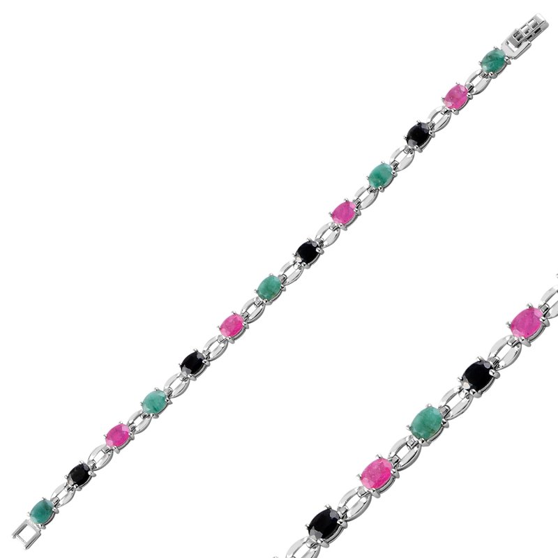 Ruby,%20Emerald%20&%20Sapphire%20Tennis%20Bracelet