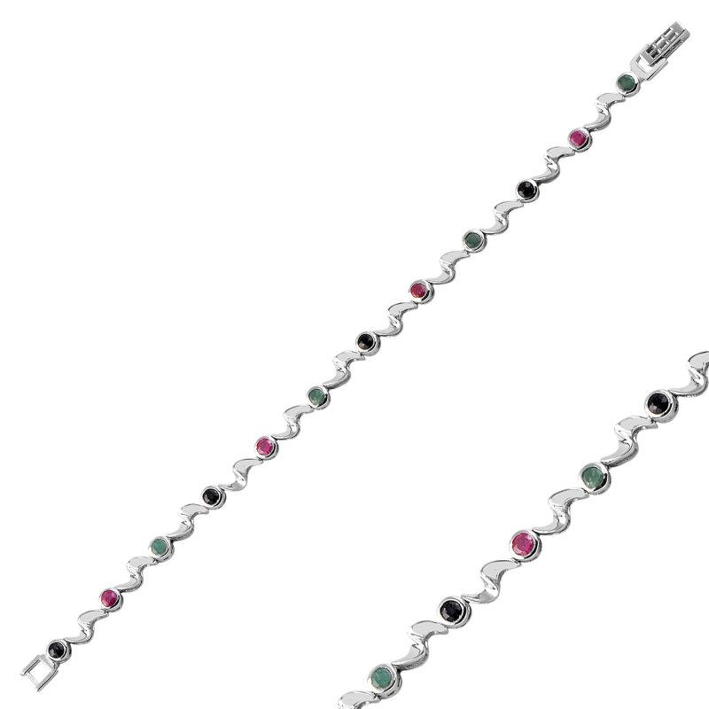 Ruby,%20Emerald%20&%20Sapphire%20Tennis%20Bracelet