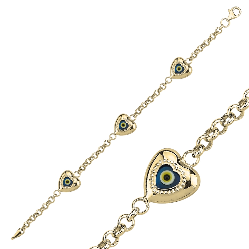 Evil%20Eye%20Heart%20Bracelet-Gold%20Plated