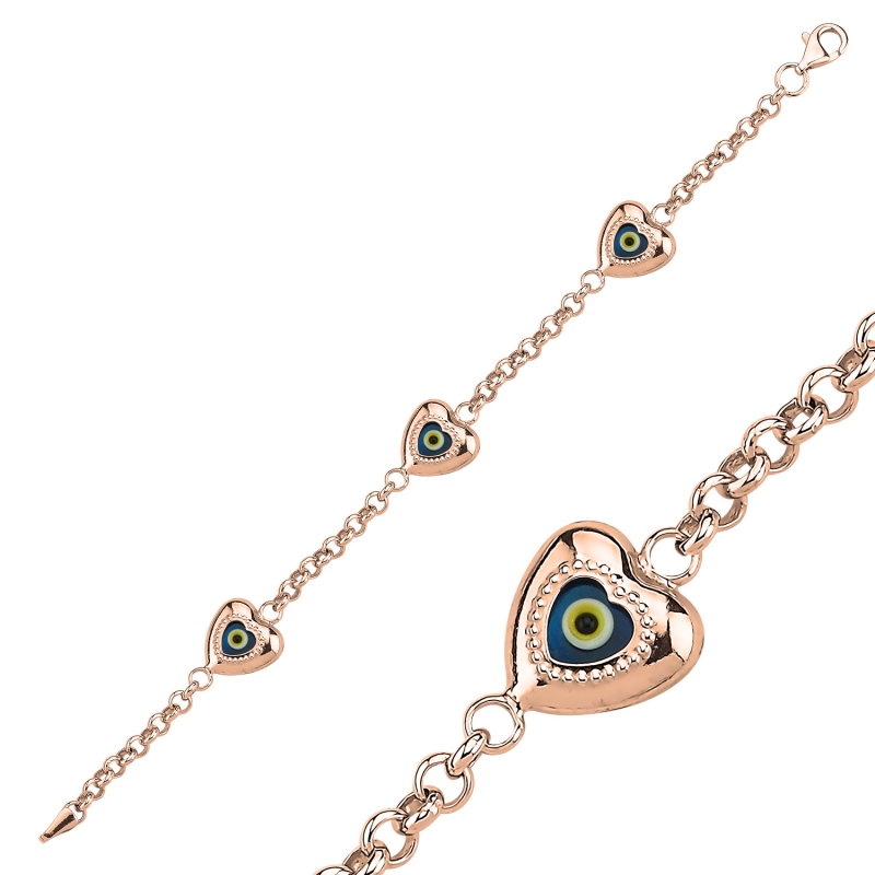 Evil%20Eye%20Heart%20Bracelet-Rose%20Gold%20Plated