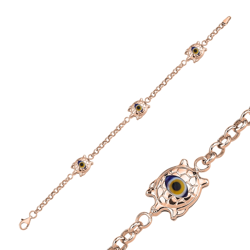 Evil%20Eye%20Turtle%20Bracelet-Rose%20Gold%20Plated