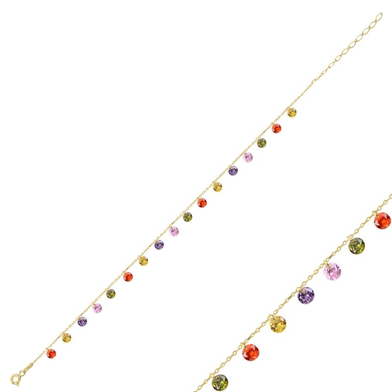 Round%20CZ%20Dangle%20Bracelet-Gold%20Plated