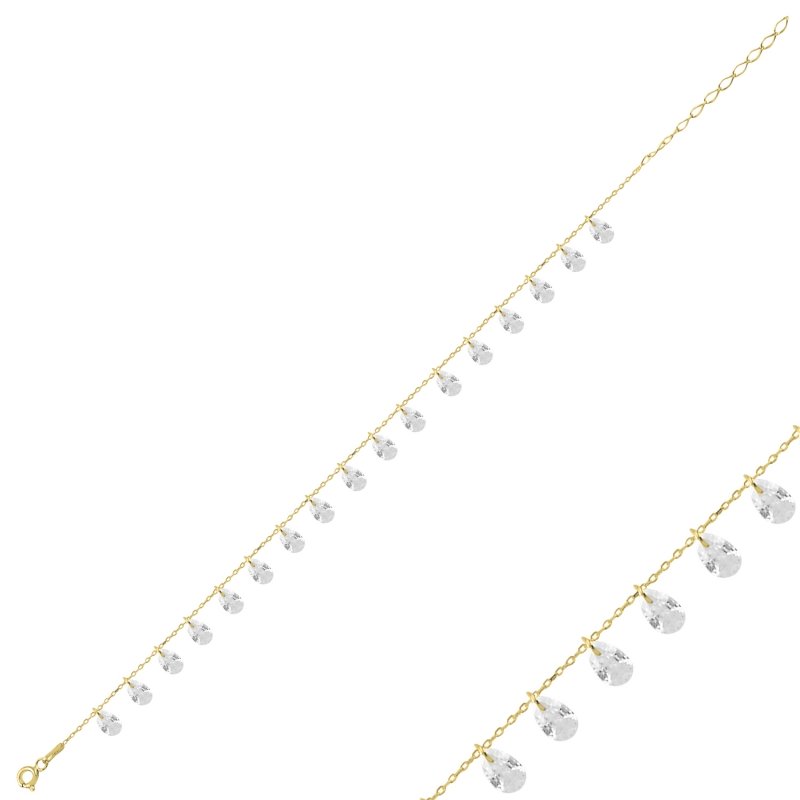 Dangle%20Drop%20CZ%20Bracelet-Gold%20Plated