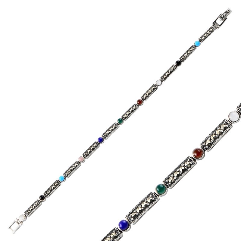 Marcasite%20&%20Natural%20Stone%20Bracelet