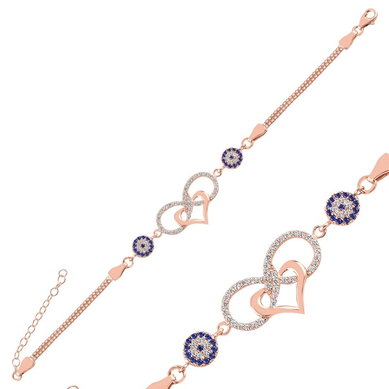 CZ%20Infinity,%20Heart%20&%20Evil%20Eye%20Box%20Chain%20Bracelet-Rose%20Gold%20Plated