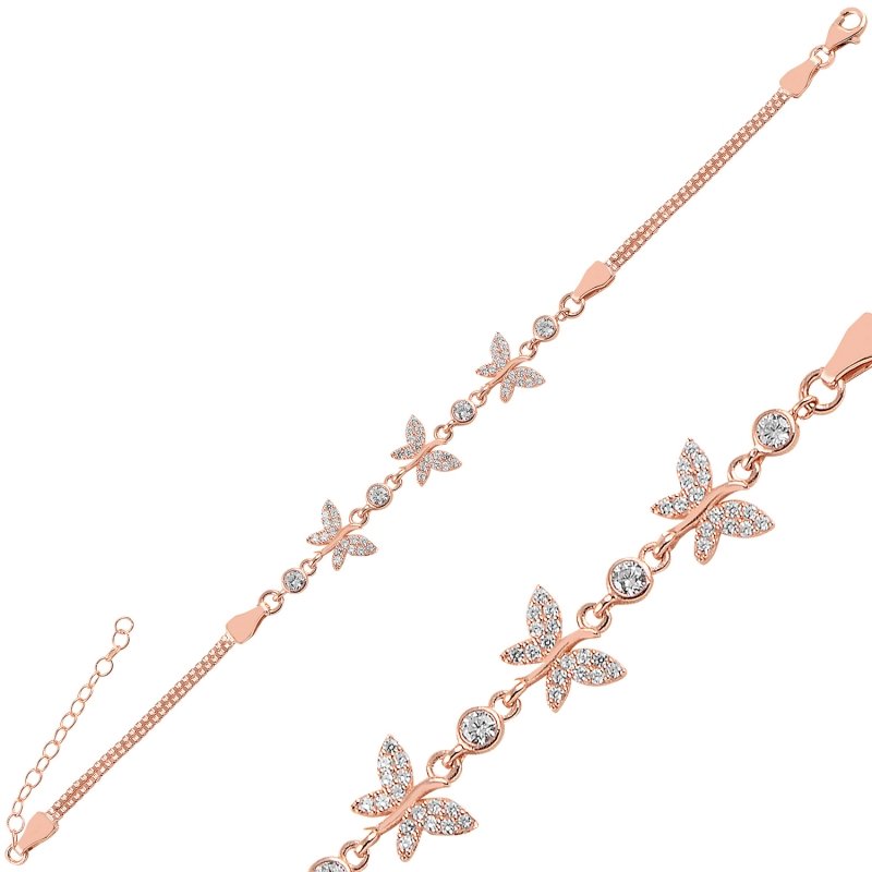 CZ%20Butterfly%20Box%20Chain%20Bracelet-Rose%20Gold%20Plated