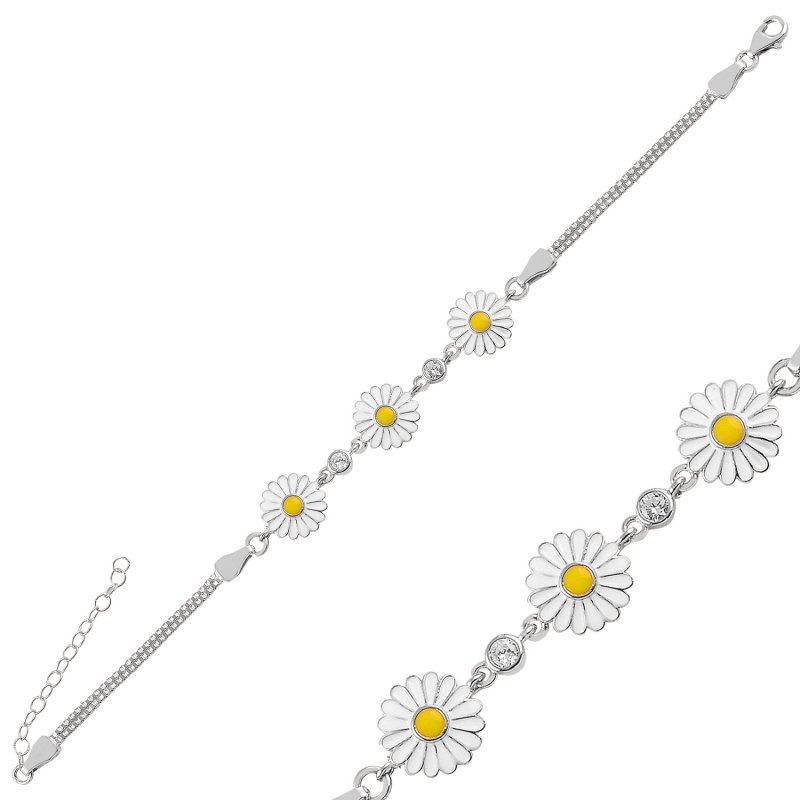 CZ%20&%20Enamel%20Daisy%20Box%20Chain%20Bracelet