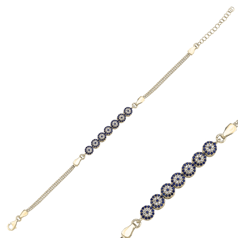 CZ%20Evil%20Eye%20Box%20Chain%20Bracelet-Gold%20Plated