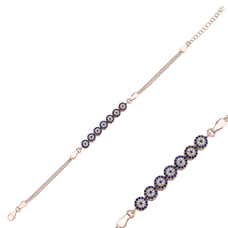 CZ%20Evil%20Eye%20Box%20Chain%20Bracelet-Rose%20Gold%20Plated