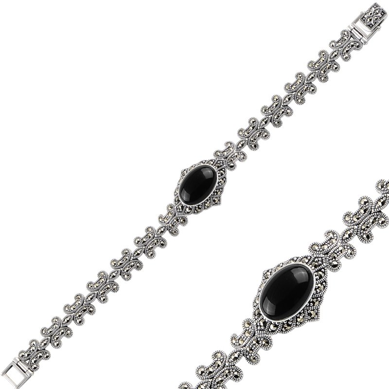 Marcasite%20&%20Natural%20Stone%20Bracelet