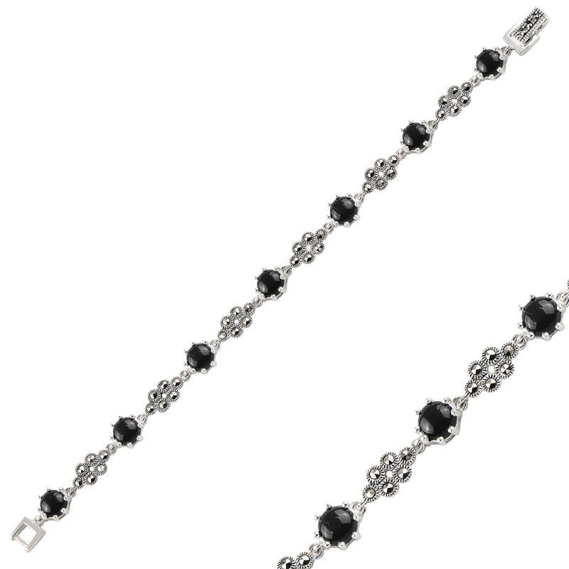 Onyx%20&%20Marcasite%20Bracelet