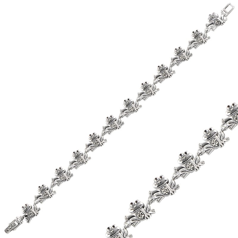 Frog%20Marcasite%20&%20CZ%20Bracelet