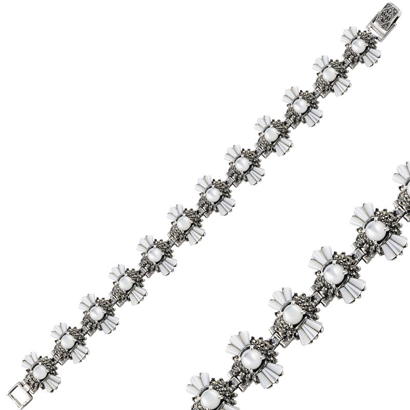 Marcasite%20&%20Mother%20of%20Pearl%20Bracelet