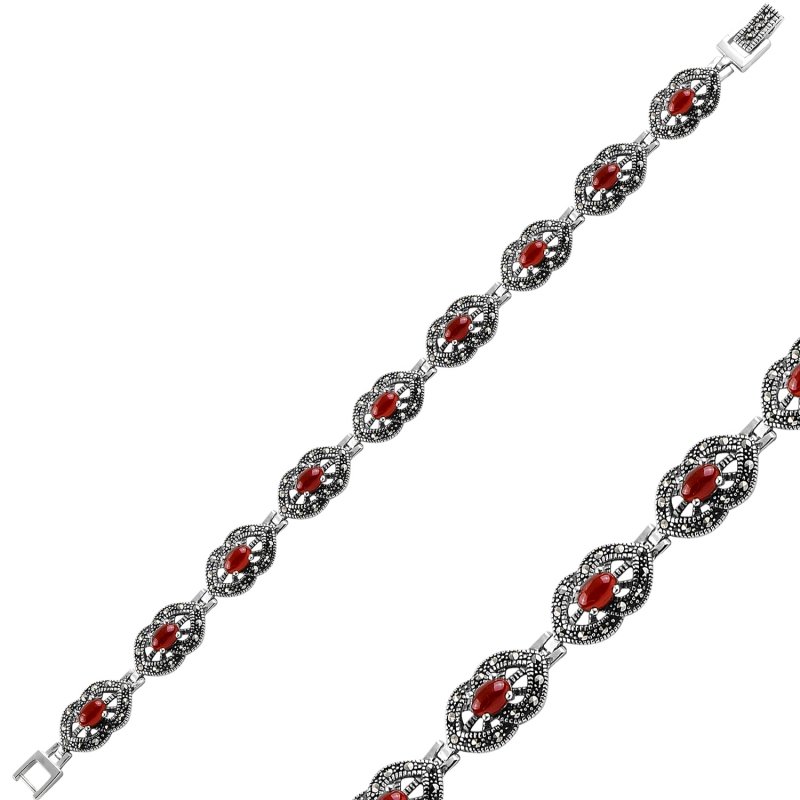 Marcasite%20&%20Natural%20Stone%20Bracelet