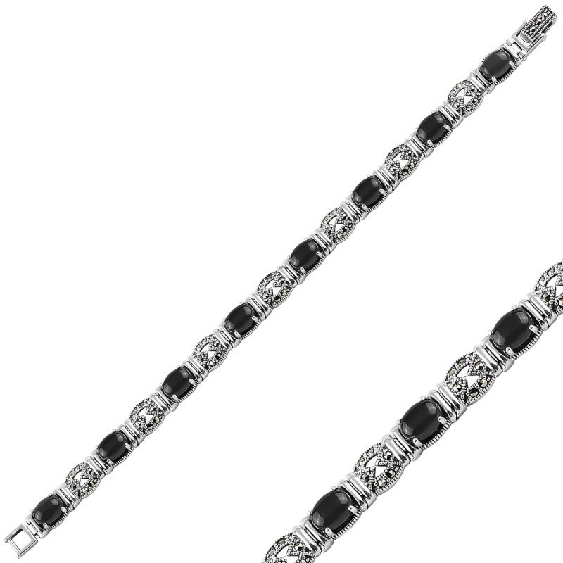 Marcasite%20&%20Natural%20Stone%20Bracelet