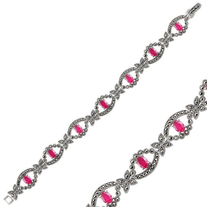 Marcasite%20&%20Ruby%20CZ%20Bracelet