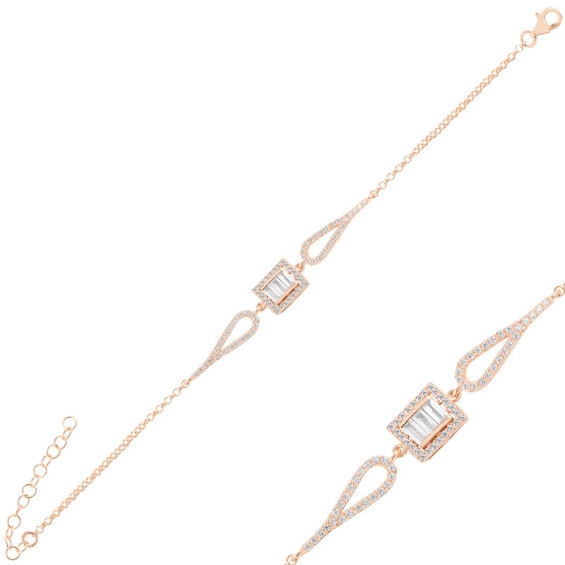 Baguette%20CZ%20Bracelet-Rose%20kaplama