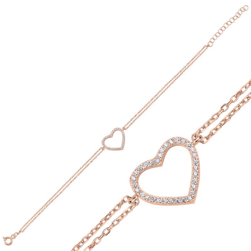 Heart%20CZ%20Bracelet-Rose%20Gold%20Plated