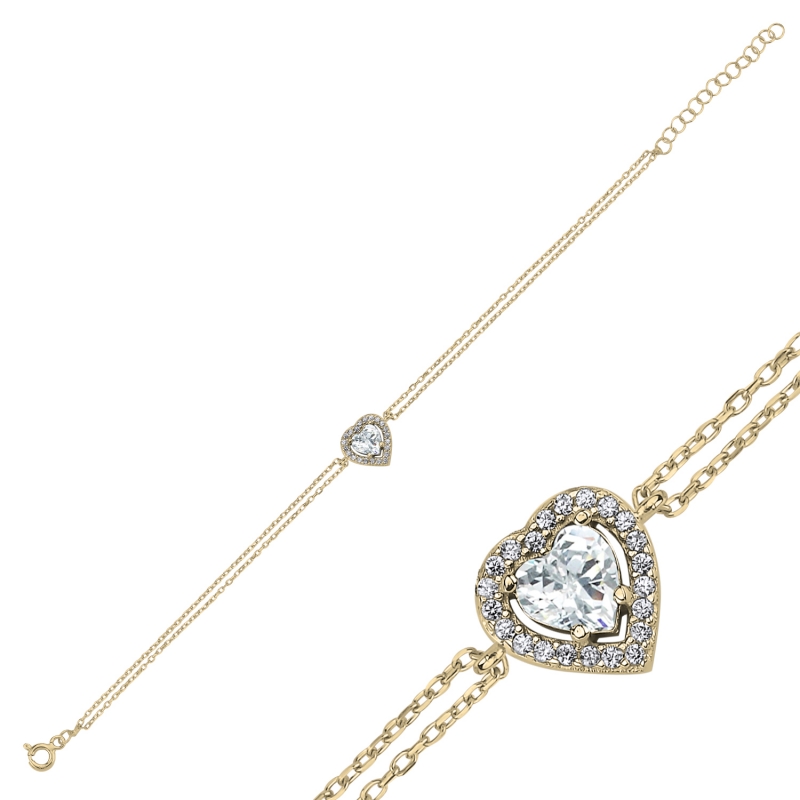 Heart%20CZ%20Bracelet-Gold%20Plated