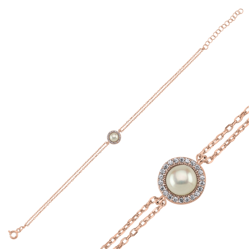 Pearl%20&%20CZ%20Bracelet-Rose%20Gold%20Plated