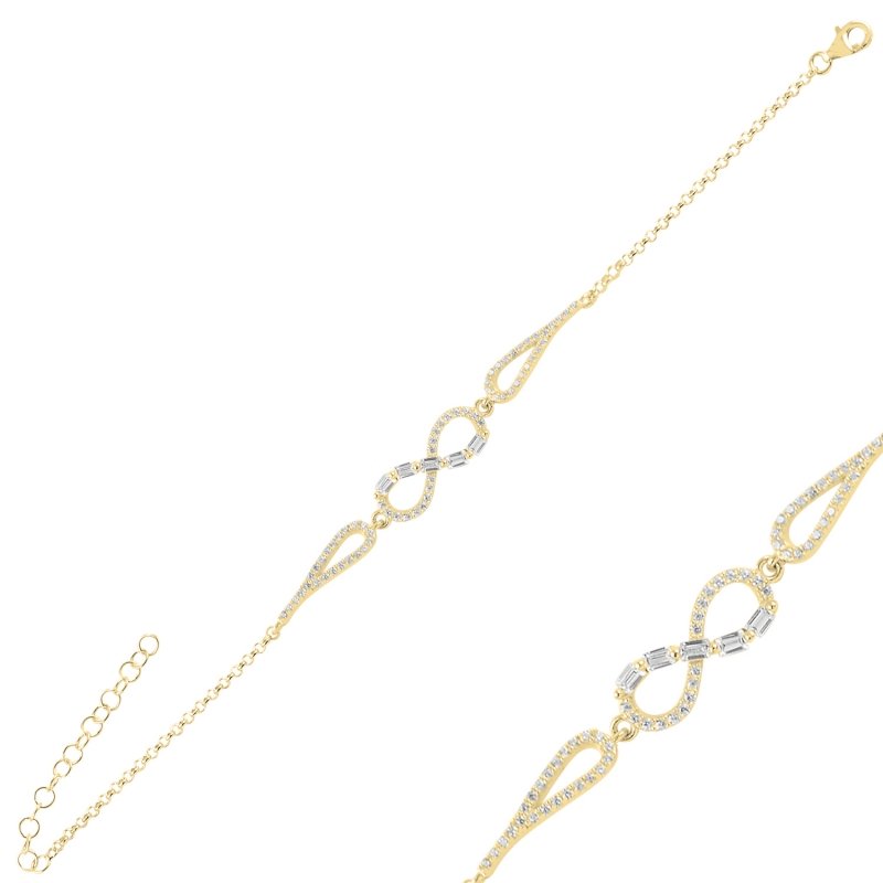 Infinity%20Baguette%20CZ%20Bracelet-Gold%20Plated