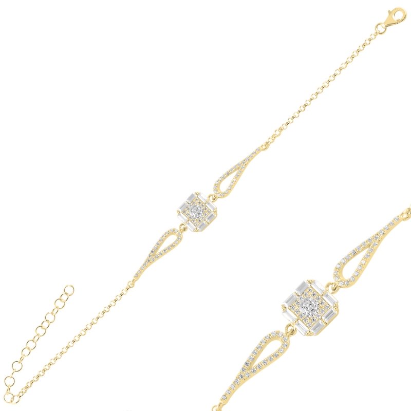 Baguette%20CZ%20Bracelet-Gold%20Plated