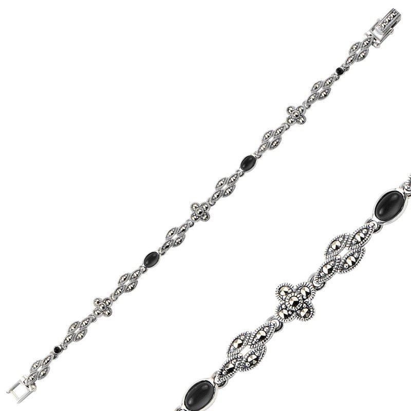 Marcasite%20&%20Natural%20Stone%20Bracelet