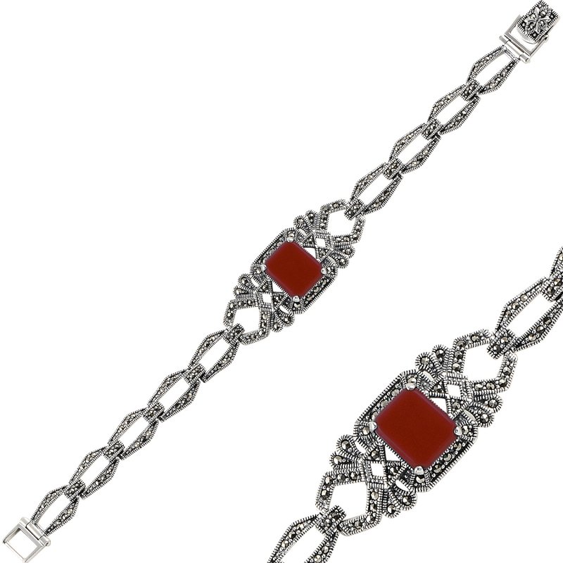 Red%20Agate%20&%20Marcasite%20Bracelet