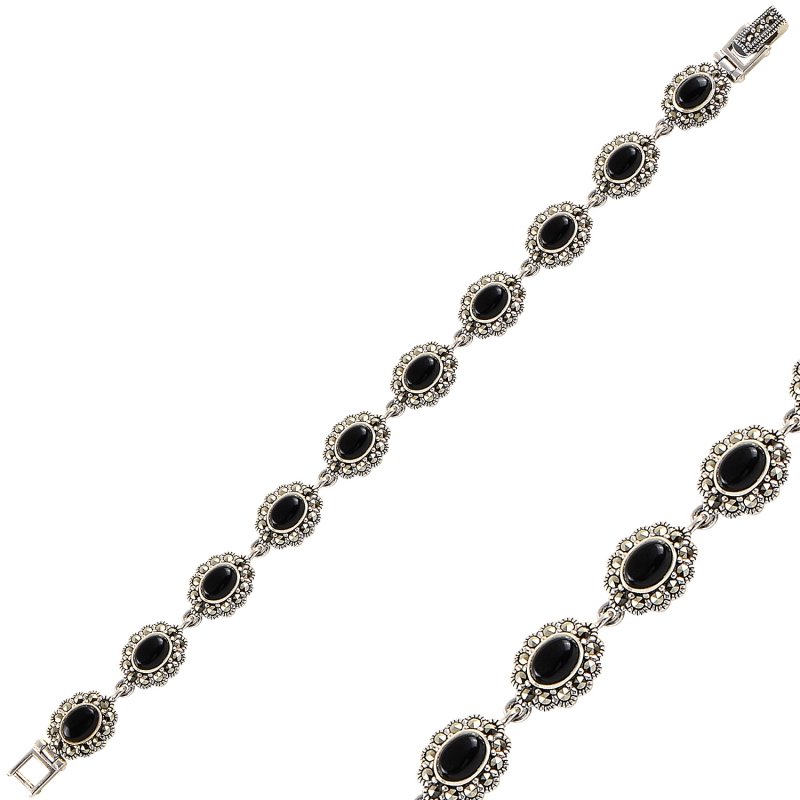 Onyx%20&%20Marcasite%20Bracelet