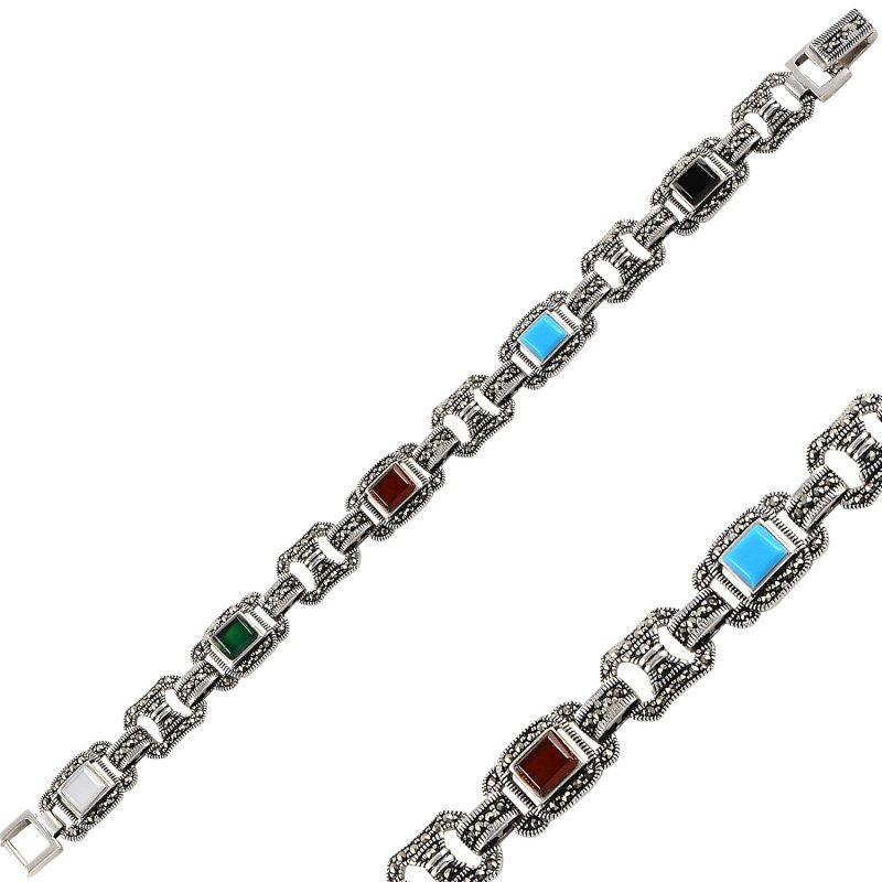 Gemstone%20&%20Marcasite%20Bracelet