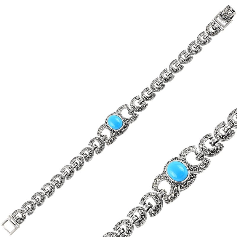 Turquoise%20&%20Marcasite%20Bracelet