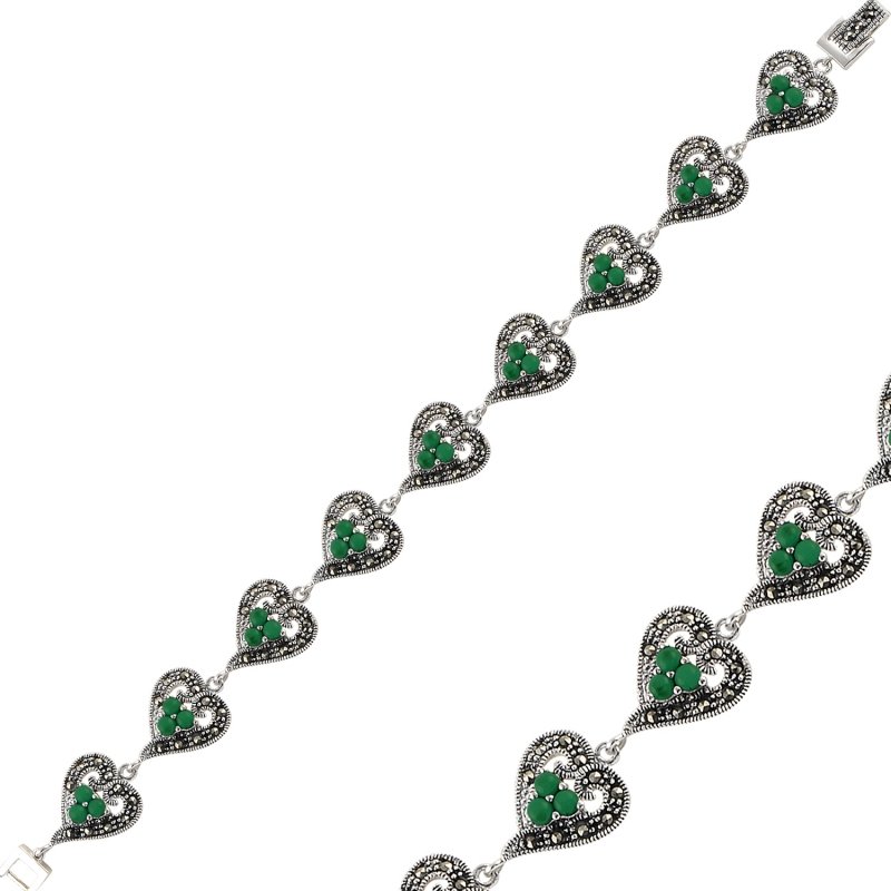 Green%20Agate%20&%20Marcasite%20Bracelet