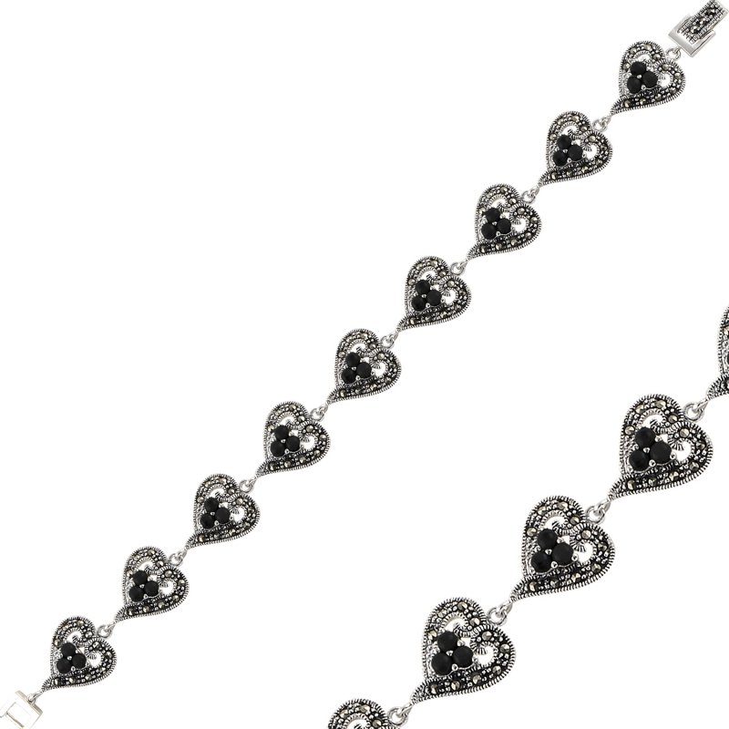 Onyx%20&%20Marcasite%20Bracelet