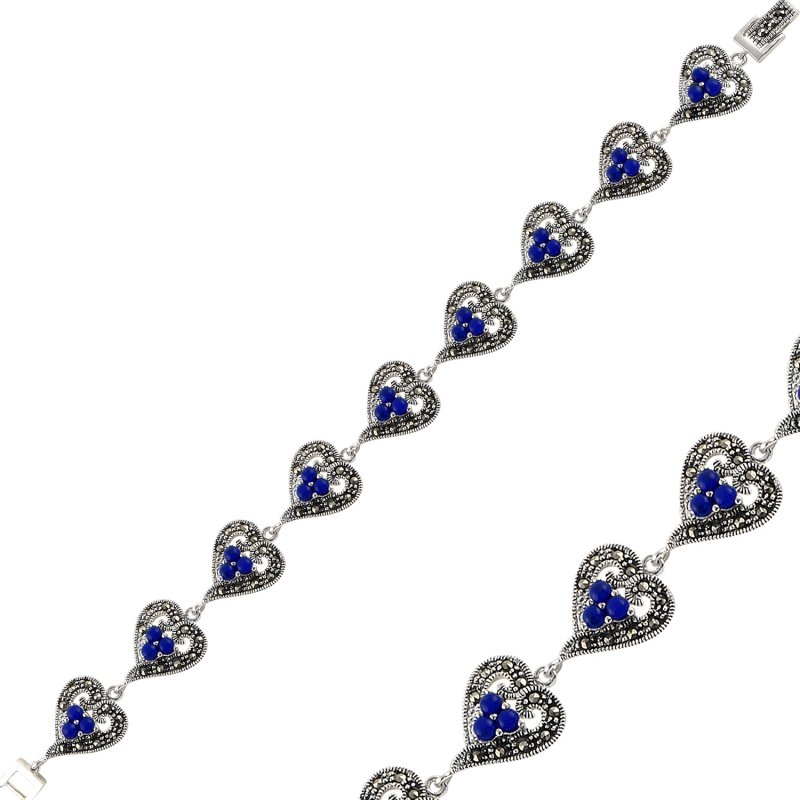 Lapis%20Lazuli%20&%20Marcasite%20Bracelet