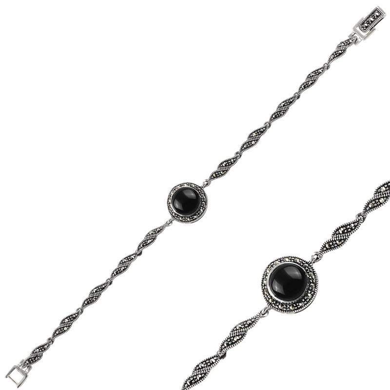 Onyx%20&%20Marcasite%20Bracelet