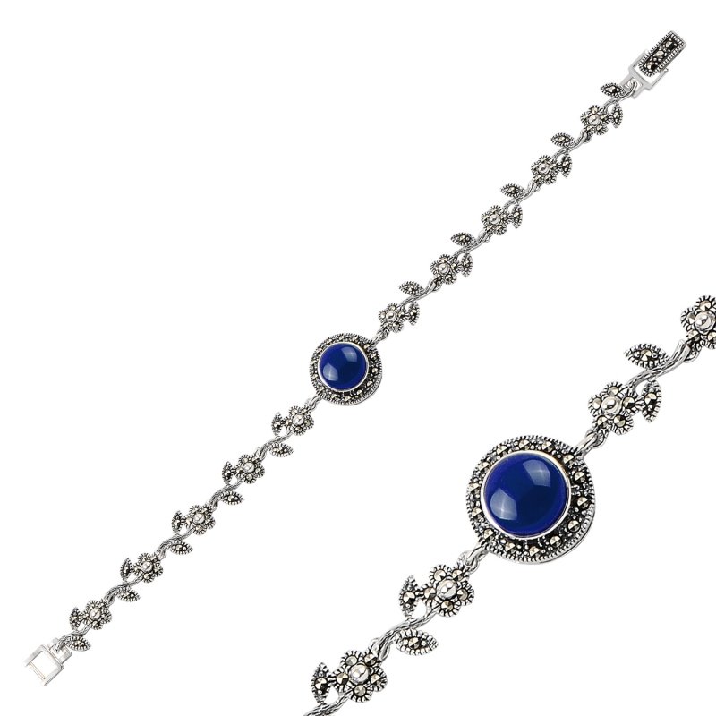 Lapis%20Lazuli%20&%20Marcasite%20Bracelet