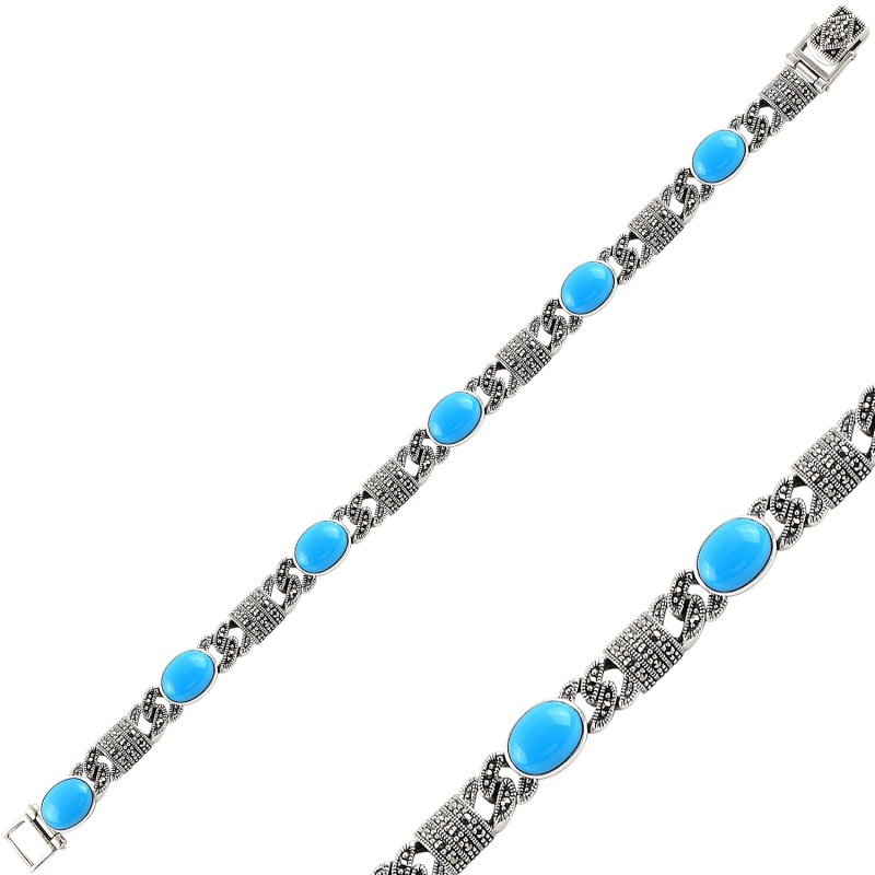 Turquoise%20&%20Marcasite%20Bracelet