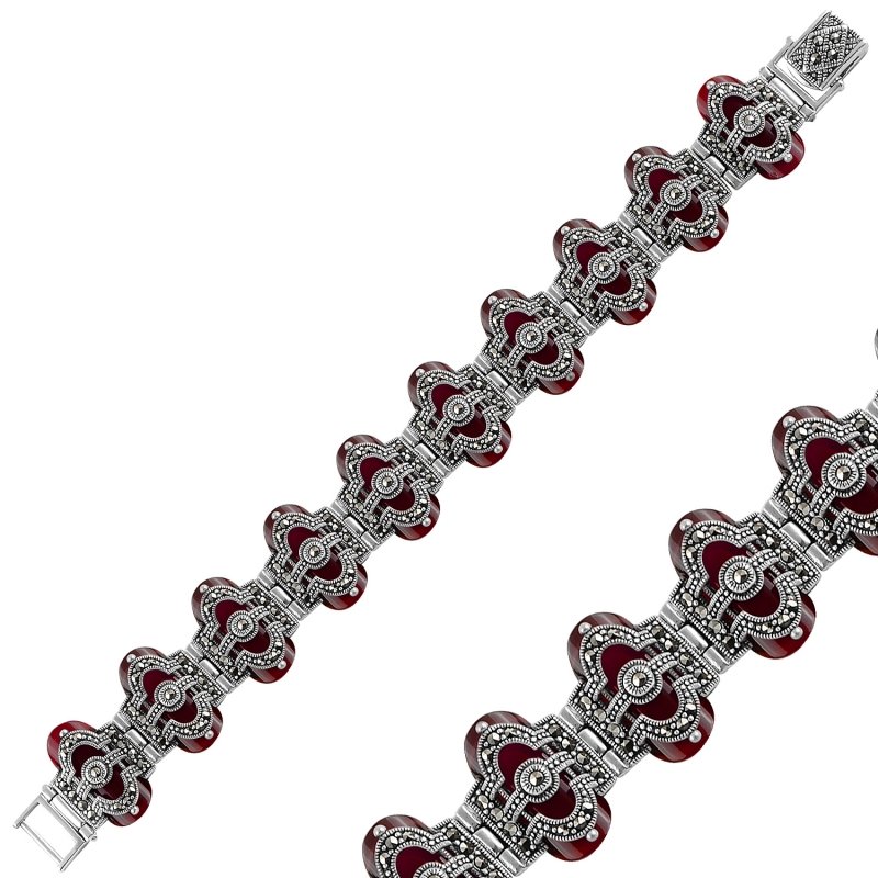 Red%20Agate%20&%20Marcasite%20Bracelet