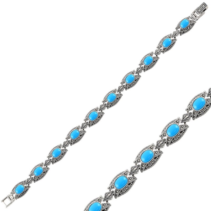 Turquoise%20&%20Marcasite%20Bracelet