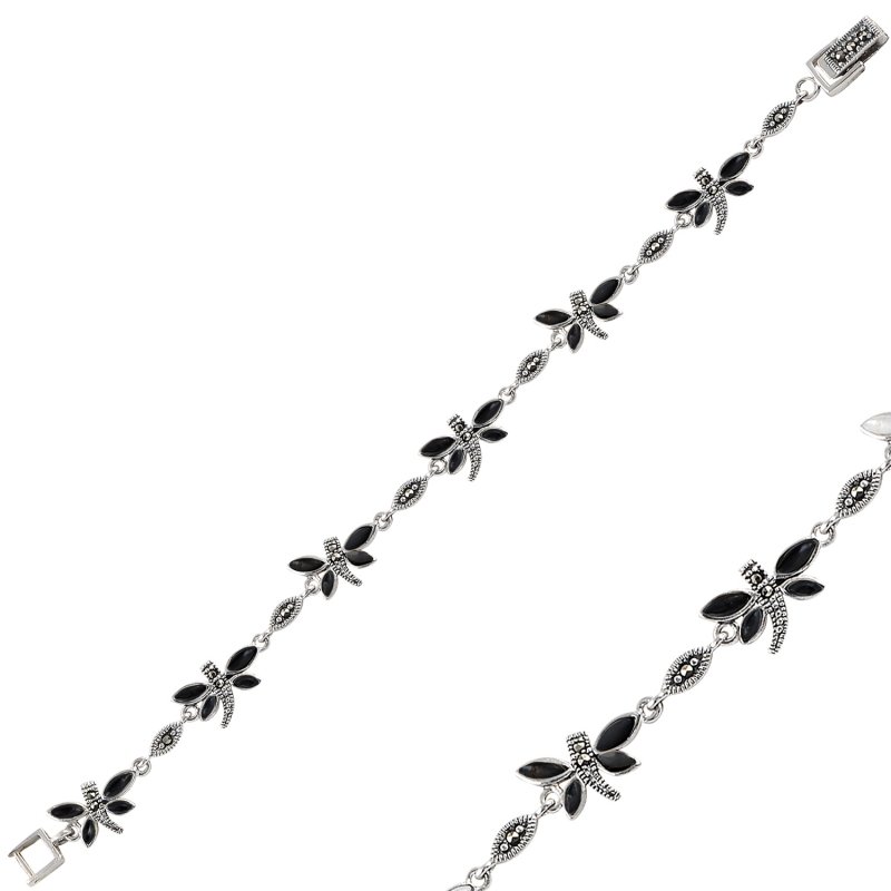 Dragonfly%20Onyx%20&%20Marcasite%20Bracelet