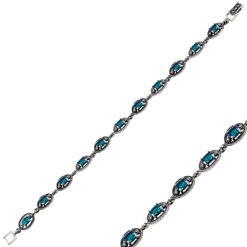 Aquamarine%20CZ%20&%20Marcasite%20Bracelet