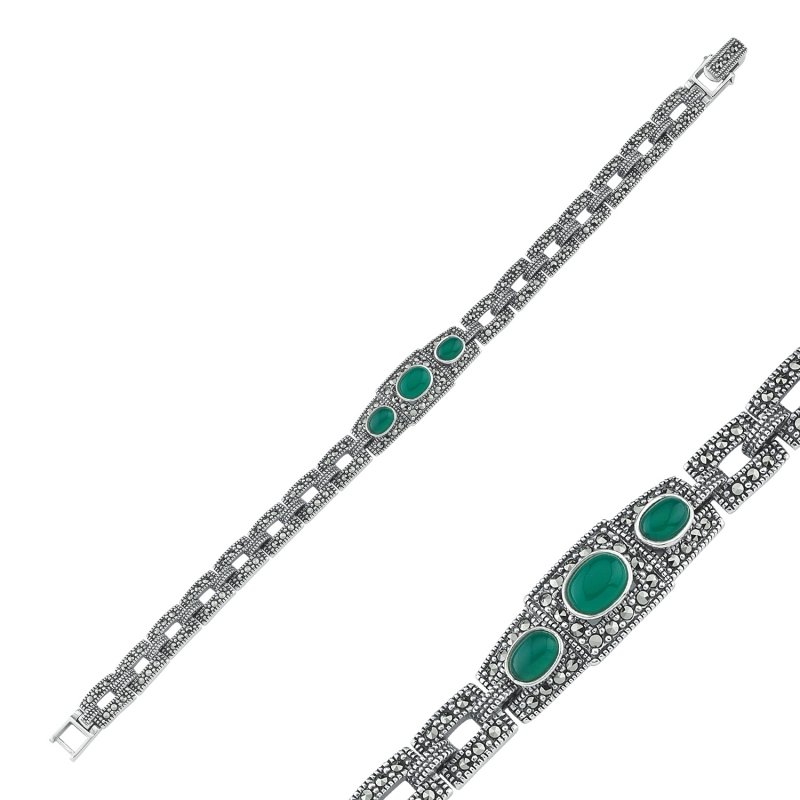 Green%20Agate%20&%20Marcasite%20Bracelet