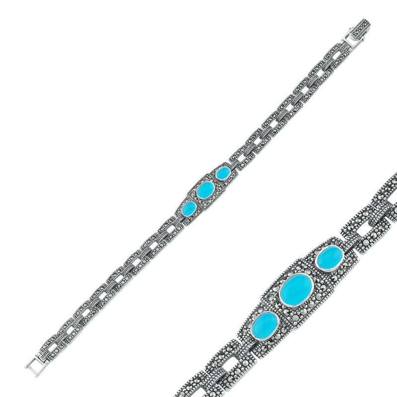 Turquoise%20&%20Marcasite%20Bracelet